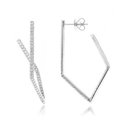 Boucles d'oreilles en or et Diamant I1 (H) (CIRARI)