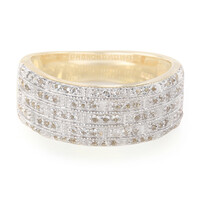 Bague en argent et Topaze blanche