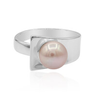 Bague en argent et Perle de culture d'eau douce (TPC)
