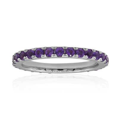 Bague en argent et Améthyste de Zambie