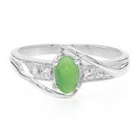 Bague en argent et Chrysoprase impériale