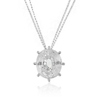 Collier en platine et Zircon de Preah Vihear (de Melo)