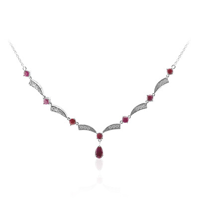 Collier en argent et Rubis