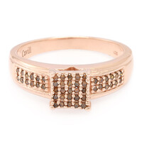 Bague en argent et Diamant fantaisie