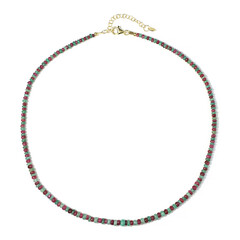 Collier en argent et Rubis du Mozambique