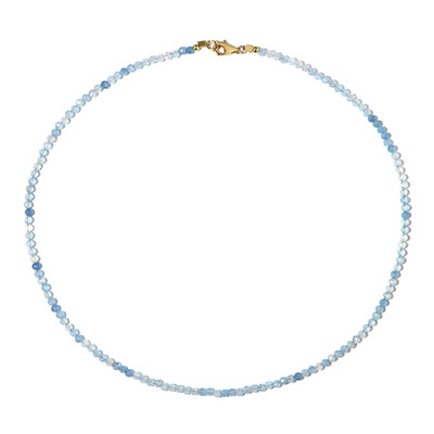 Collier en argent et Aigue-marine du Brésil