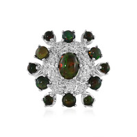 Bague en argent et Opale Mezezo