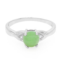 Bague pour homme en argent et Chrysoprase impériale