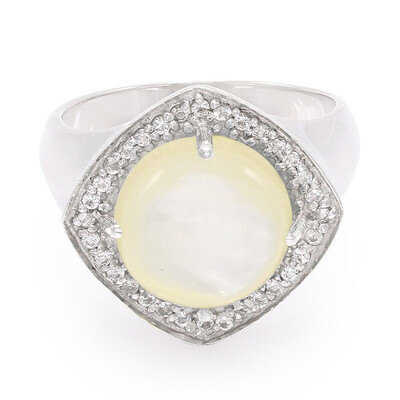 Bague en argent et Coquillage d'Abalone