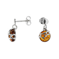 Boucles d'oreilles en argent et Ambre baltique