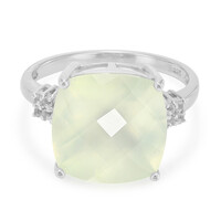 Bague en argent et Préhnite