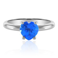 Bague en argent et Topaze Bleue Indigo