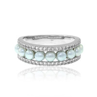 Bague en argent et Perle de culture d'eau douce