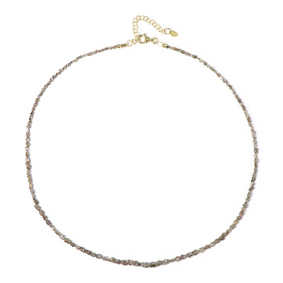 Collier en argent et Diamant champagne