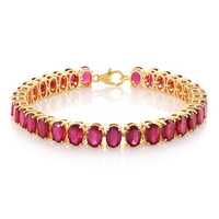 Bracelet en argent et Rubis de Madagascar