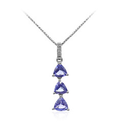 Collier en argent et Tanzanite