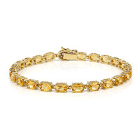 Bracelet en argent et Citrine