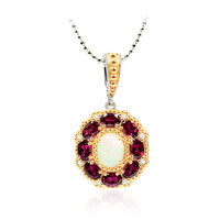 Collier en argent et Opale Welo (Dallas Prince Designs)