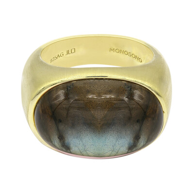 Bague en argent et Labradorite (MONOSONO COLLECTION)