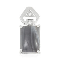 Pendentif en argent et Agate du Botswana