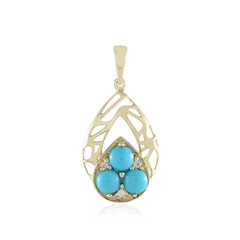Pendentif en or et Turquoise Sleeping Beauty (Ornaments by de Melo)