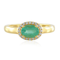 Bague en argent et Emeraude de Russie