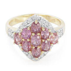 Bague en or et Saphir Padparadscha non chauffé (AMAYANI)
