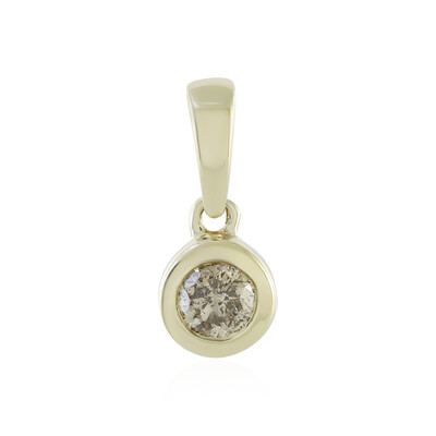 Pendentif en or et Diamant champagne I4