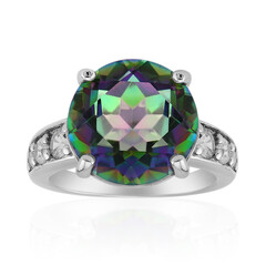 Bague en argent et Quartz mystique