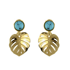 Boucles d'oreilles en argent et Turquoise