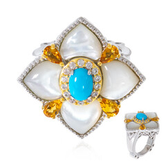 Bague en argent et Turquoise Sleeping Beauty (Dallas Prince Designs)