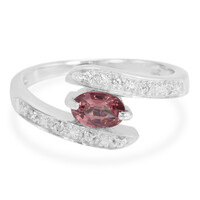 Bague en argent et Grenat de Malaya