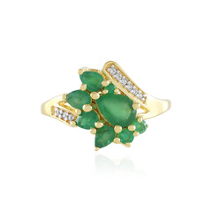 Bague en argent et Emeraude de Zambie
