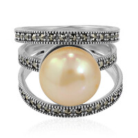 Bague en argent et Perle de culture d'eau douce (TPC)