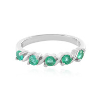 Bague en argent et Emeraude de Zambie
