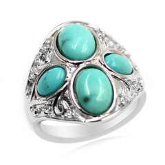 Bague en argent et Turquoise de Campitos (Anne Bever)