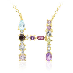 Collier en argent et Topaze bleu Suisse