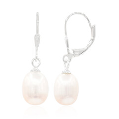 Boucles d'oreilles en argent et Perle de culture d'eau douce