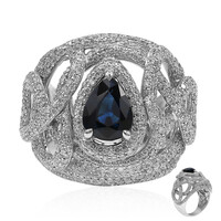 Bague en or et Saphir bleu (Estée Collection)