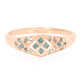 Bague en argent et Diamant fantaisie