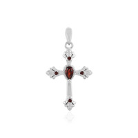 Pendentif en argent et Grenat du Mozambique