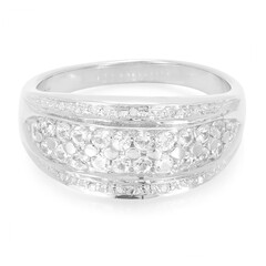 Bague en argent et Saphir blanc