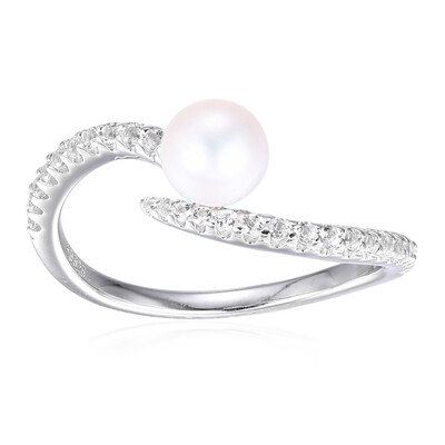 Bague en argent et Perle de culture d'eau douce