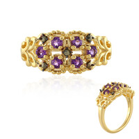 Bague en argent et Améthyste de Zambie
