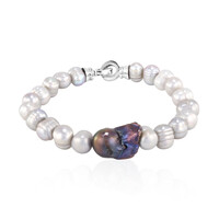 Bracelet en argent et Perle de culture d'eau douce (TPC)