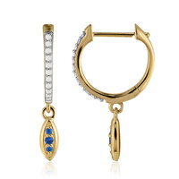 Boucles d'oreilles en or et Haüyne