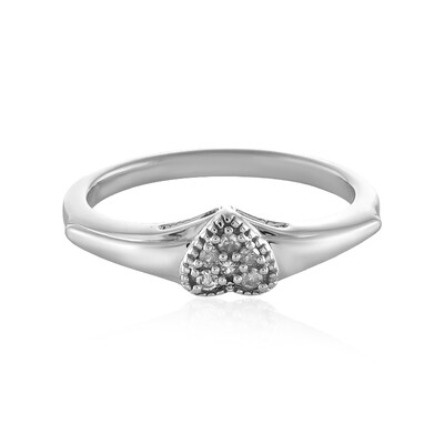 Bague en argent et Diamant I1 couleur (I)