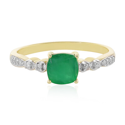 Bague en or et Emeraude du Brésil