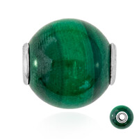Pendentif en argent et Malachite