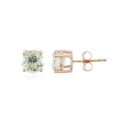 Boucles d'oreilles en argent et Améthyste verte